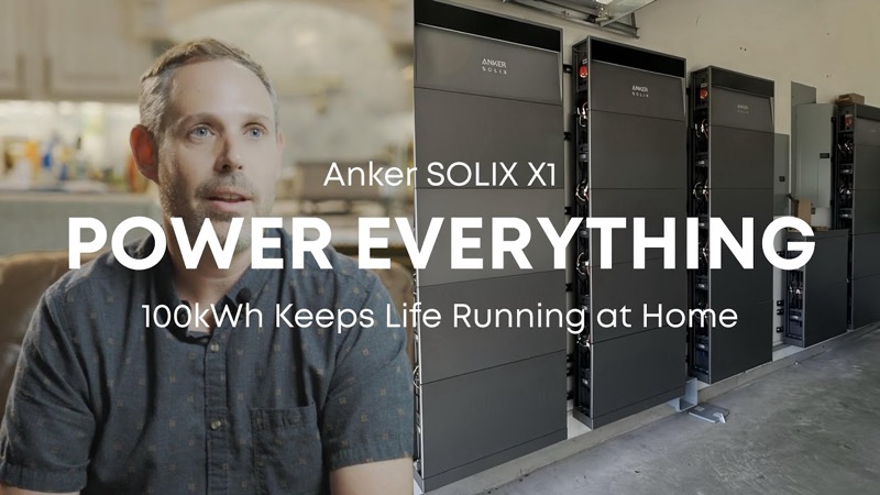 100 kWh Anker Solix X1 Install for Whole-Home Backup